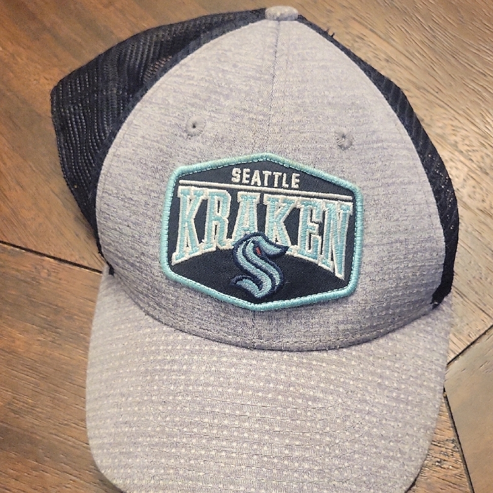 Seattle Kraken Gray and Blue Cap